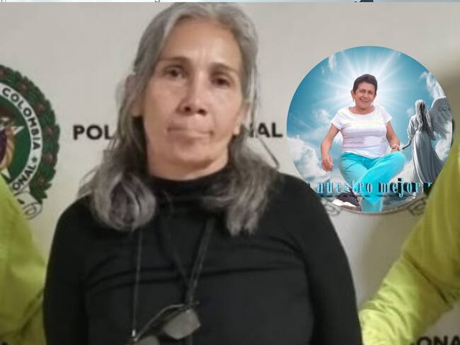 Lilia Armoly Salcedo Salamanca capturada y Marta Cecilia Puerta Cano víctima- fotos cortesía