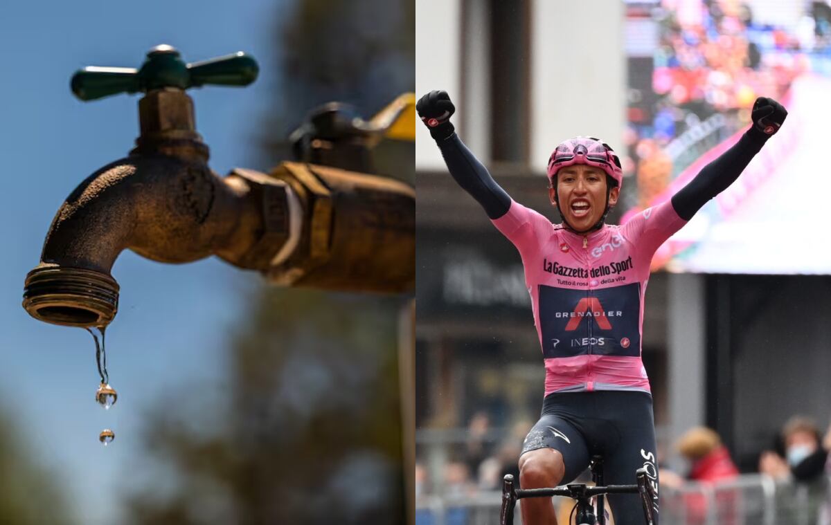 Agua - Egan Bernal - Getty Images y Colprensa