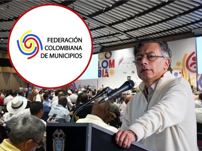 Imagen de referencia, foto Gettyimages, Canva y logo de la Federación Colombiana de Municipios.