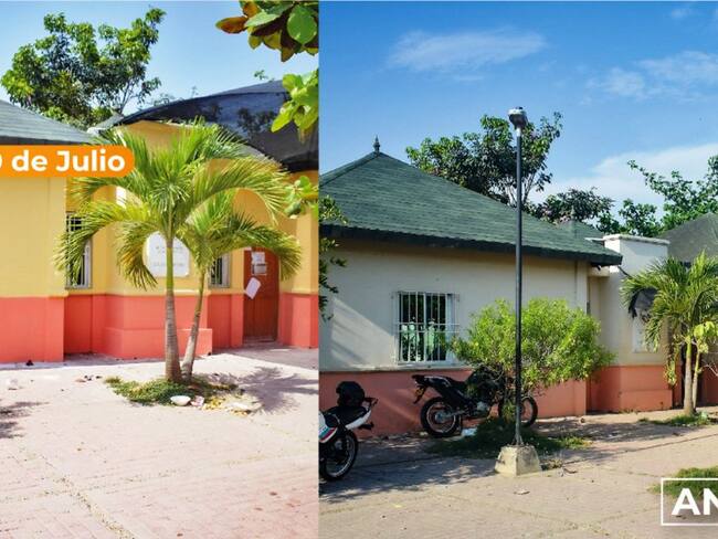 Con obras de mantenimiento y reparación en la Inspección de Policía del barrio 20 de Julio, se inició el plan de mantenimiento