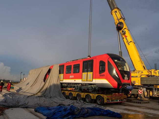 Llega a Bogotá el cuarto tren de la Línea 1 del Metro.