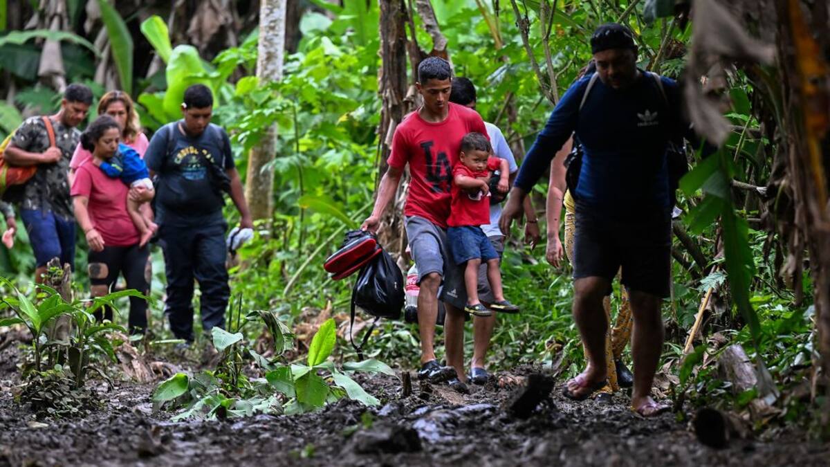 Más de 3.800 colombianos han cruzado el Darién, en el 2023, para migrar a EEUU