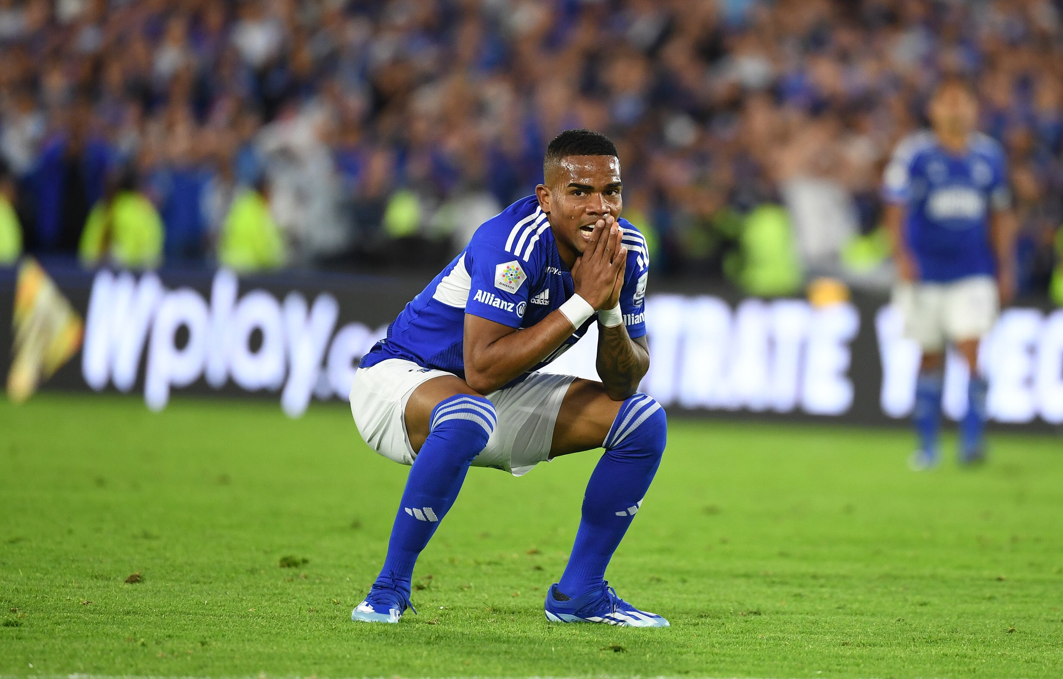 Edgar Guerra, atacante de Millonarios. (Photo by Daniel Munoz/VIEWpress)