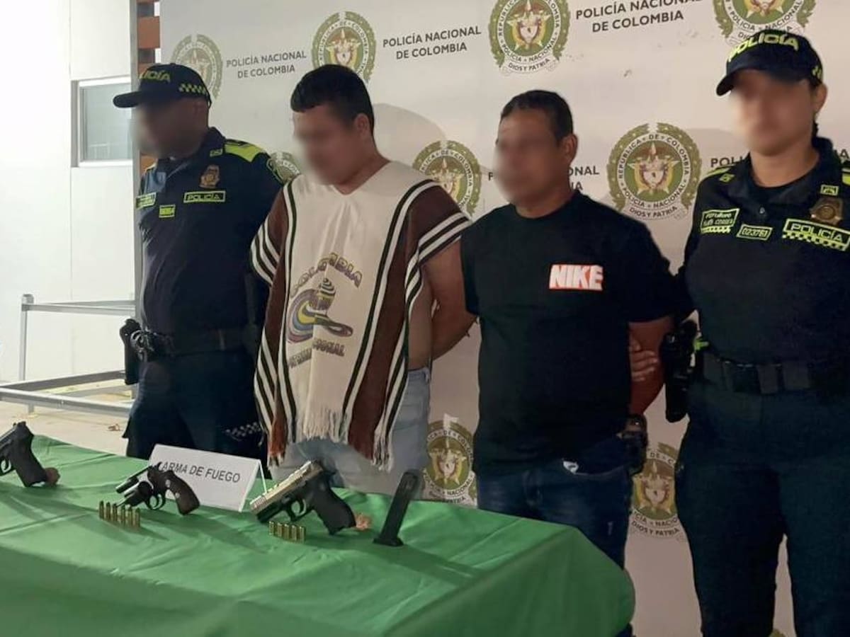 Golpe a la delincuencia en Villas de Aranjuez deja dos capturados y tres armas incautadas