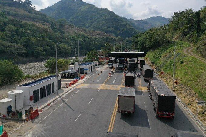 Peaje de Supía en la vía Manizales - Medellín.