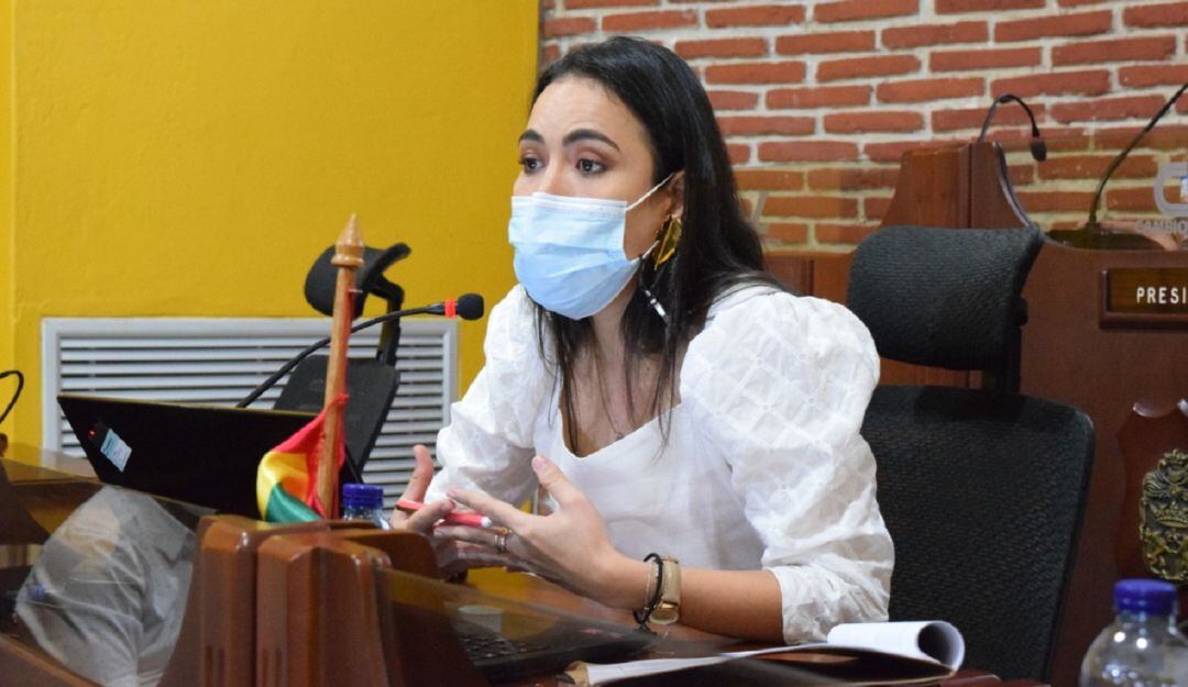 Myrna Martínez, jefa de la Oficina Jurídica de la Alcaldía, rindió un informe en el Concejo