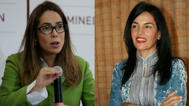 Gina Parody y Sofía Gaviria. Foto: Colprensa/ cuenta de Twitter @SOFIAGAVIRIAC