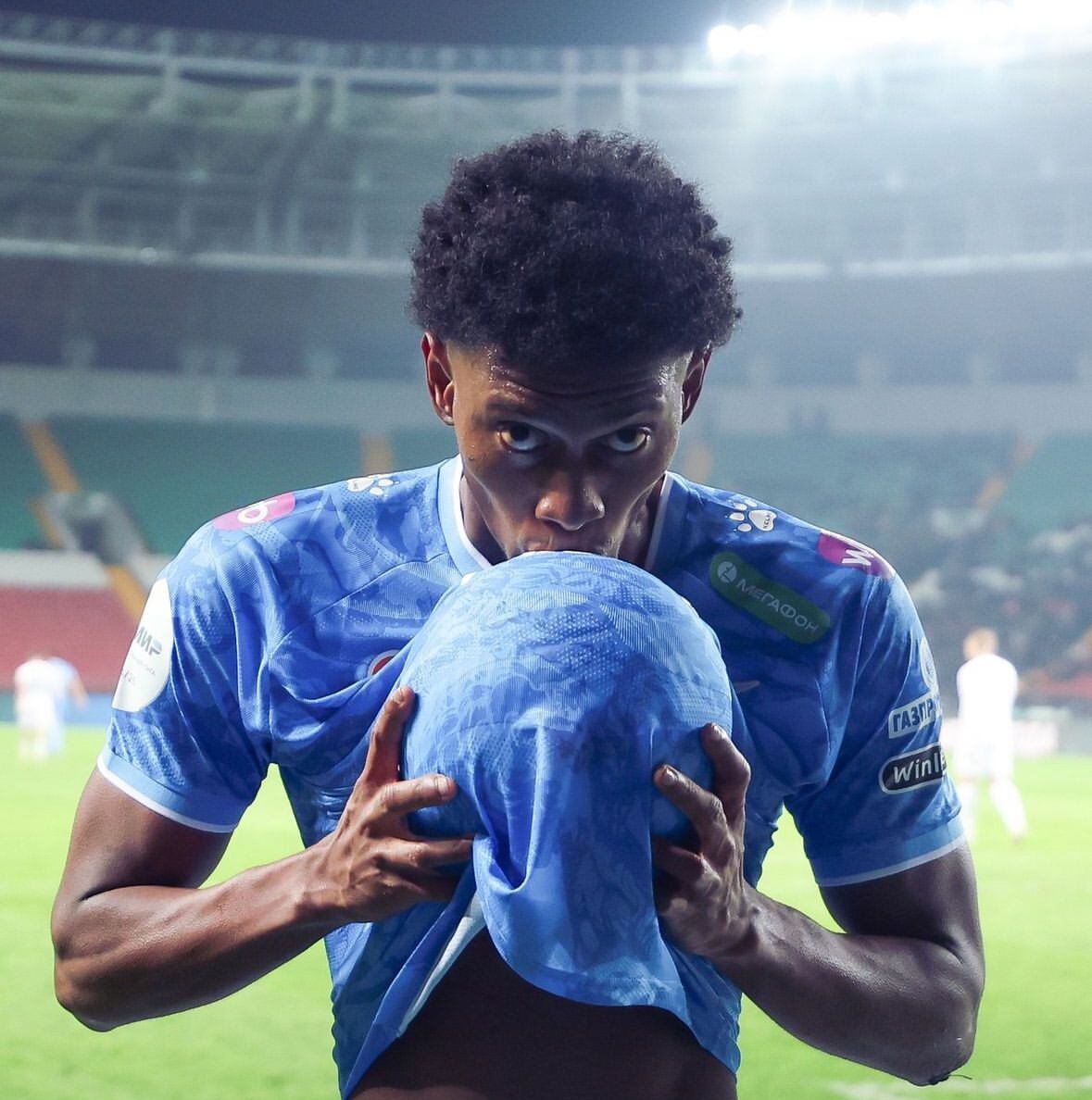 Mateo Cassierra festeja su gol ante el Ajmat / Instagram: Zenit.