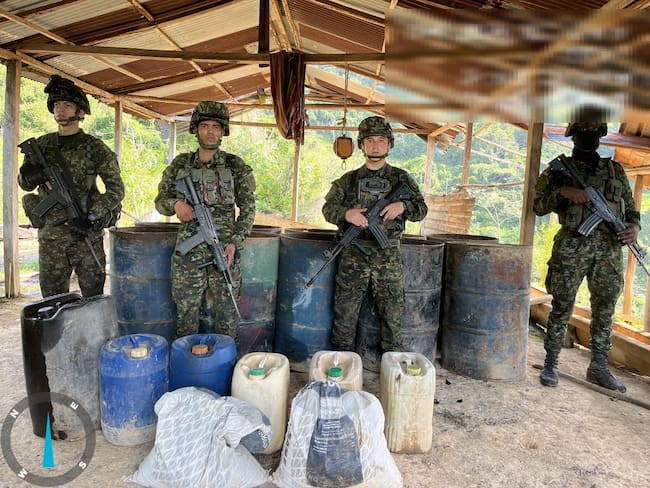 Operativo contra el narcotráfico en el Catatumbo / Foto Ejército Nacional