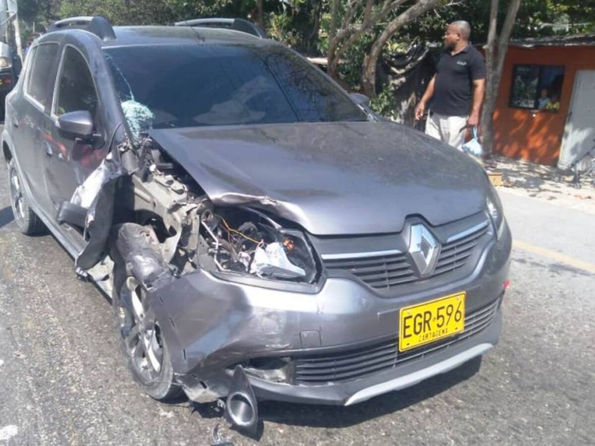 Muere motociclista al chocar contra un automóvil en el norte de Cartagena