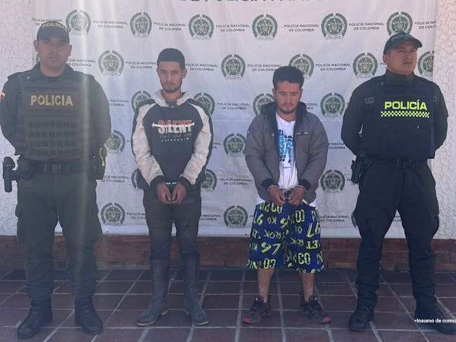 Iván Benito y Yesid Ferney López Lizcano fueron enviado a la cárcel por un juez. / Foto: Fiscalía.
