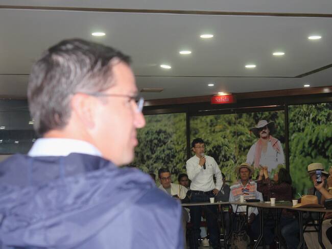 Presidente de Federación de Cafeteros en reunión en Bogotá con Unión de Cafeteros de Colombia. Foto Cortesía Unión de Cafeteros de Colombia
