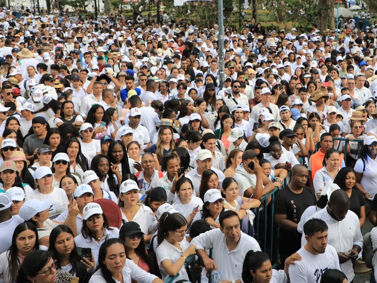 Más de 40 mil personas marcharon por la paz del Cauca