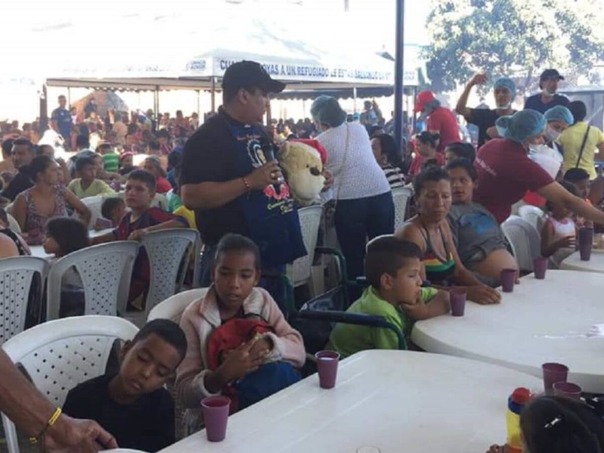 Fiesta Navideña para los migrantes venezolanos en la frontera