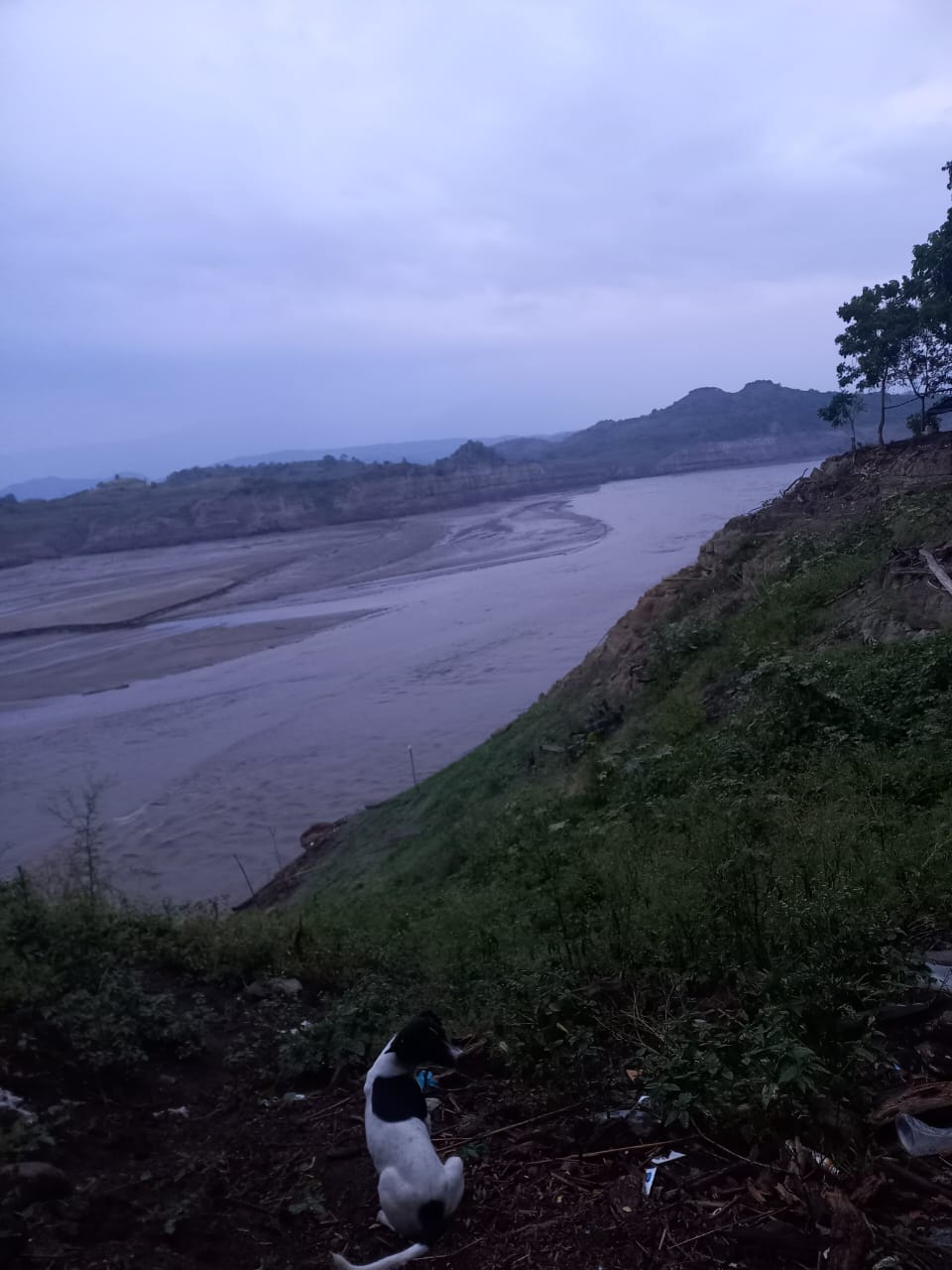 Bajo nivel de agua en el Quimbo.