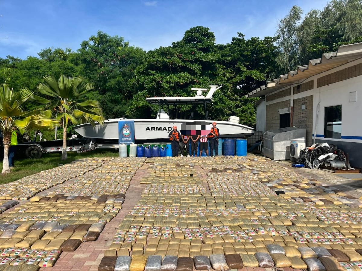 Cae más de una tonelada de marihuana en aguas de Santa Marta, avaluada en 8,4 millones de dólares