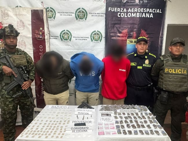 Operación ‘Tsunami’ dejó tres capturados e incautación de drogas en Fresno, Tolima