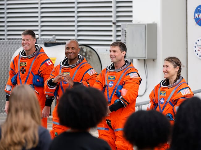 Astronautas de Artemis II. Foto: Getty Images.