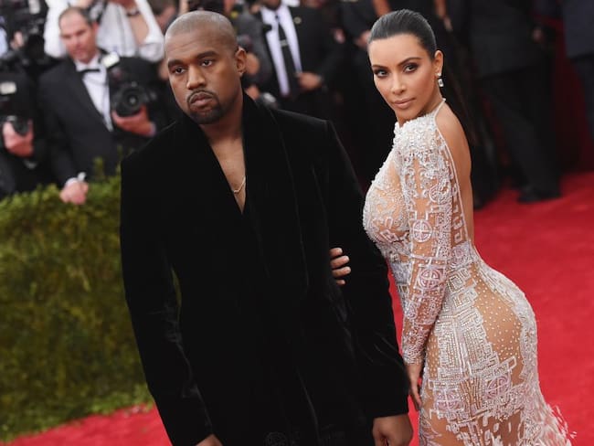 Kim Kardashian y Kanye West.