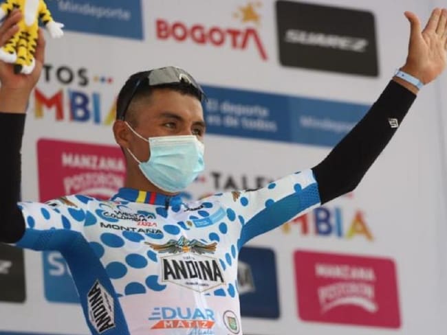 Yesid Pira, nuevo líder de la Vuelta a Colombia.