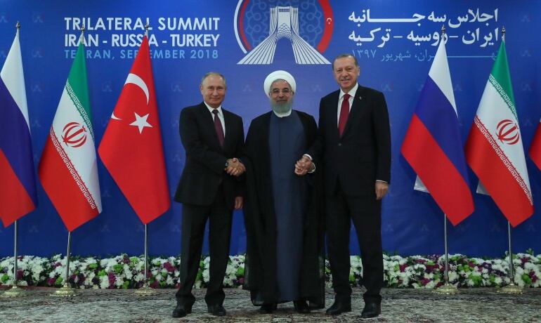 Cumbre presidentes de Turquía, Rusia e Irán