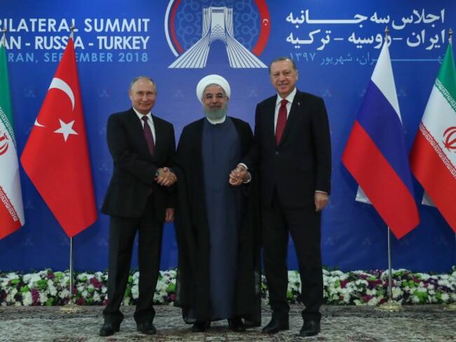 Cumbre presidentes de Turquía, Rusia e Irán