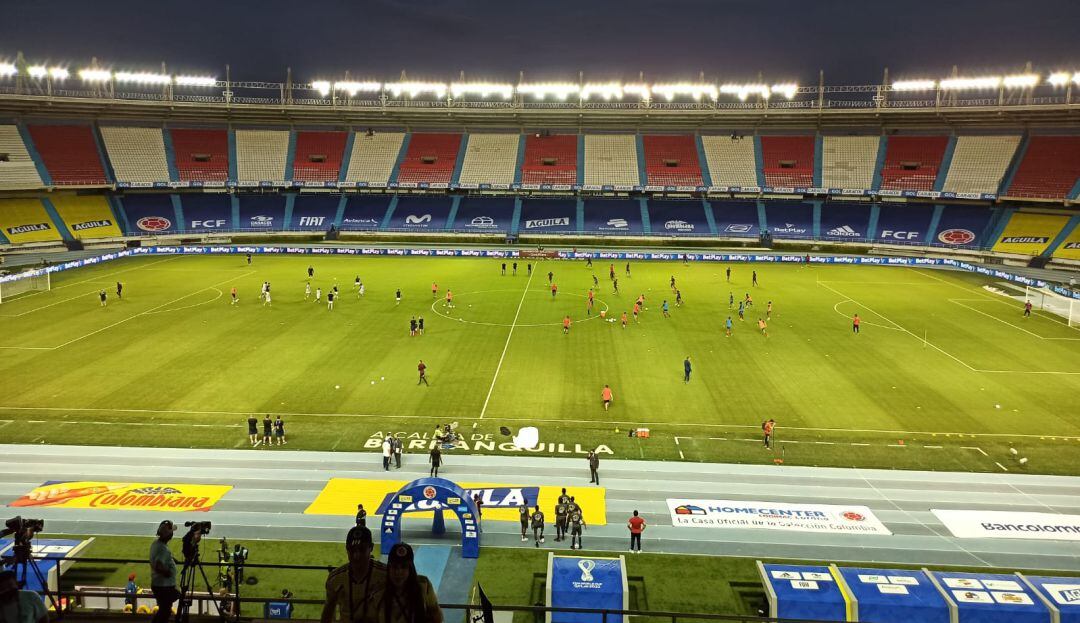 Archivo. La selección Colombia en el estadio Metropolitano