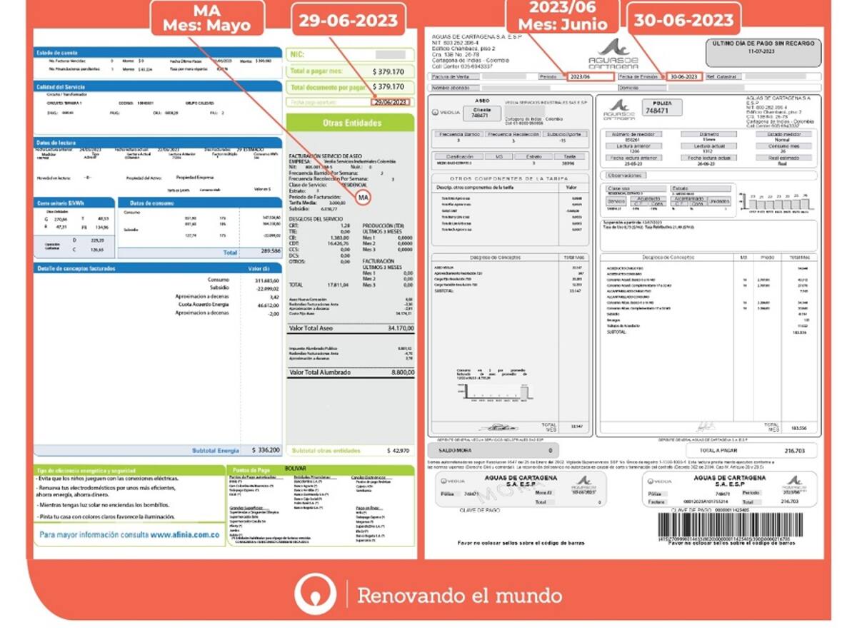 Veolia avanza en proceso de cambio de facturador del servicio de aseo en Cartagena
