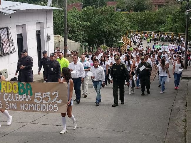 552 Días sin homicidios en el municipio de Córdoba en el Quindío
