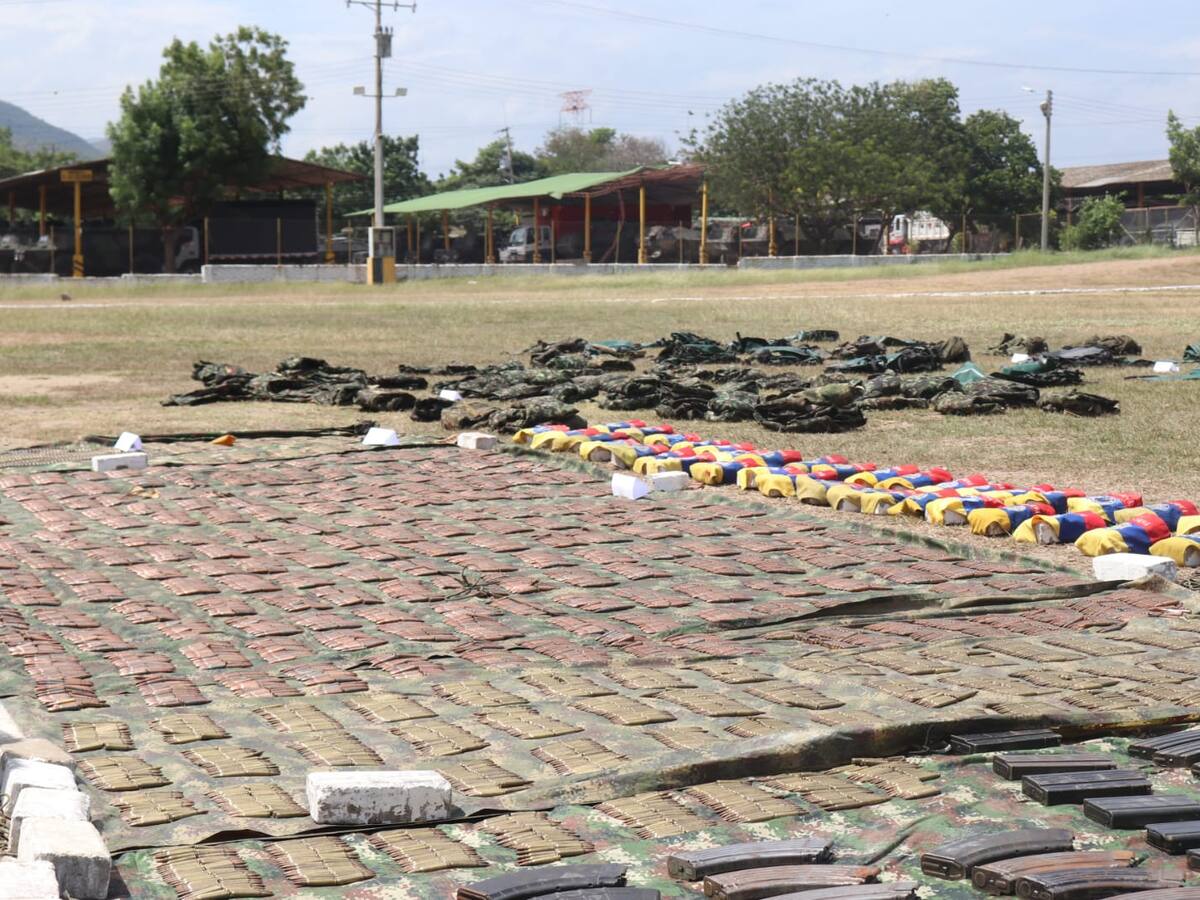 Desmantelan depósito de armas de las disidencias en Bucarasica