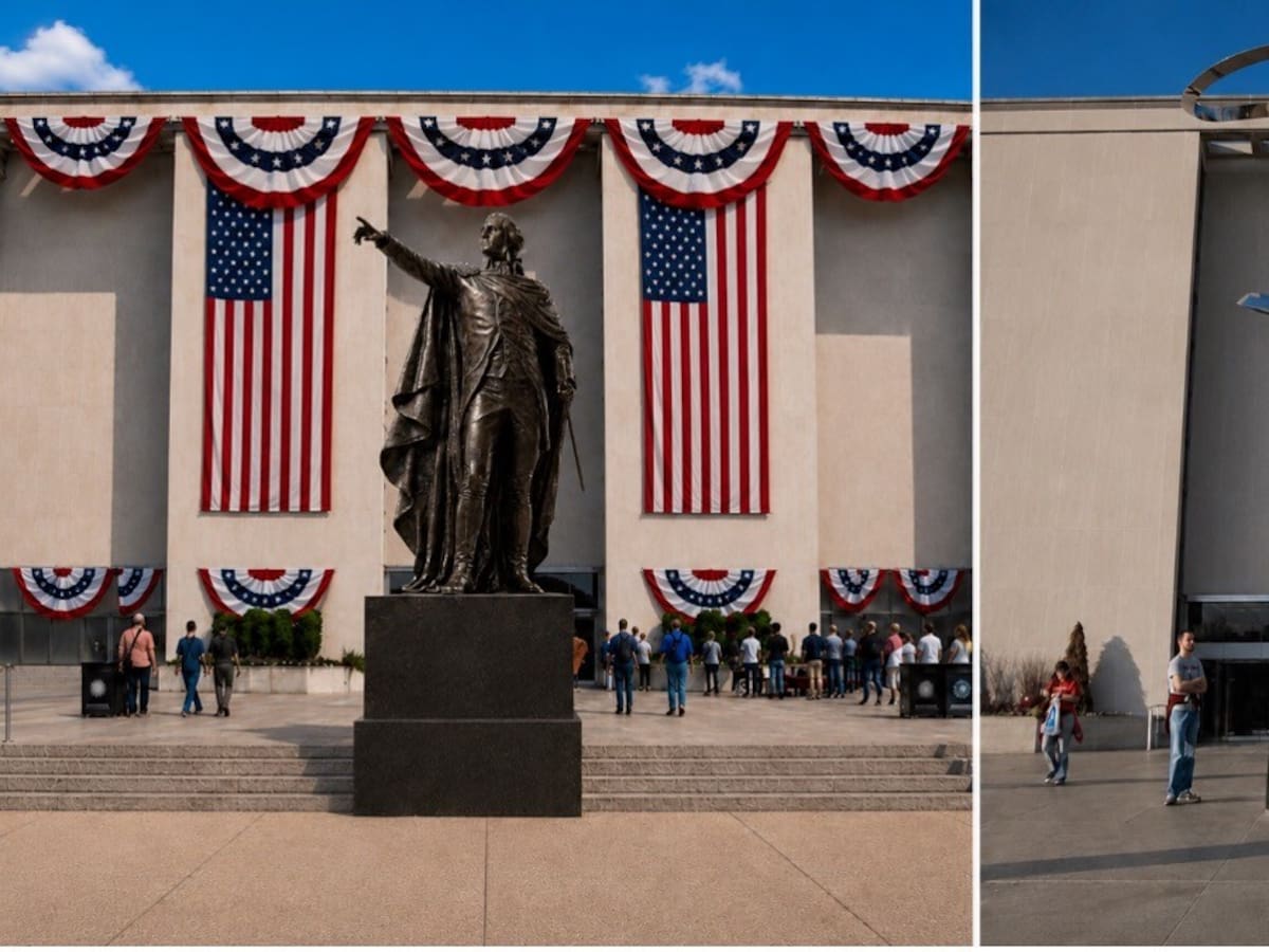 Trump pide al Smithsonian instalar estatuas de George Washington y hacer una exposición en su honor