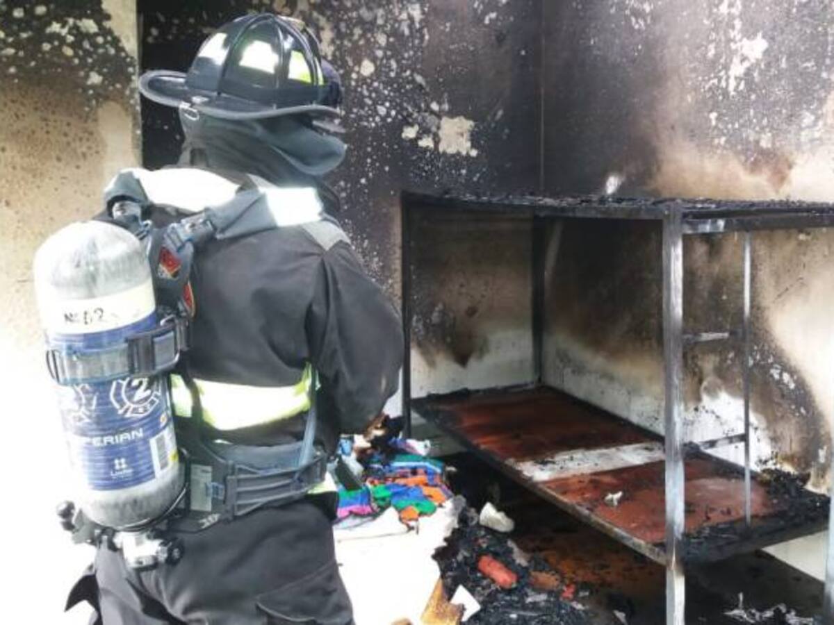 Incendio en centro de protección de menores en Pasto