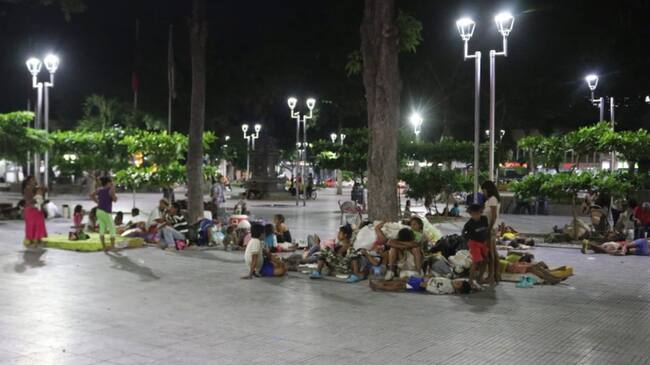 Comunidad indígena Yukpa en el parque Santander en Cúcuta