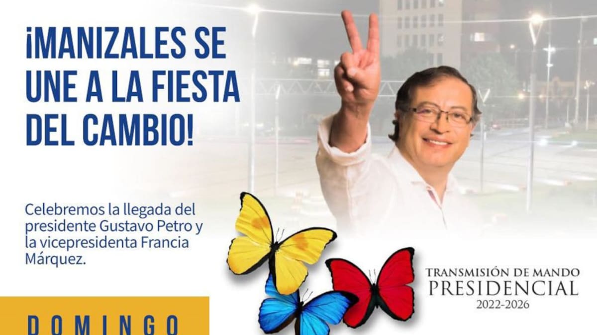 “Manizales se une a la fiesta del cambio” convocatoria al acto de posesión