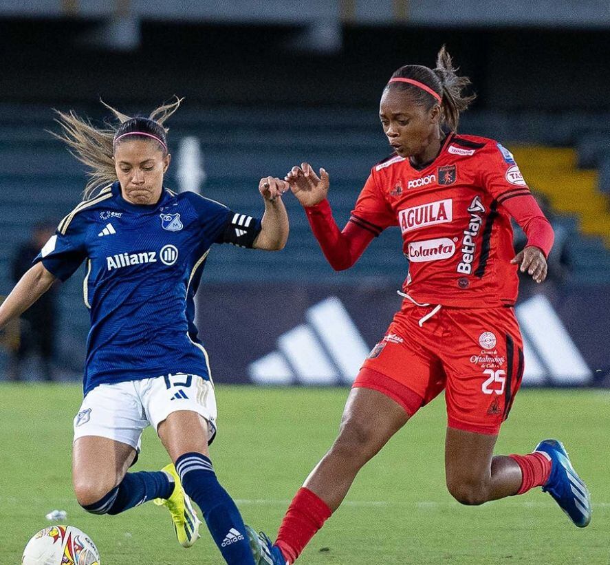 Millonarios y América podrían definir el finalsita del Grupo B de la Liga femenina / Twitter: @MillosFCOficial.
