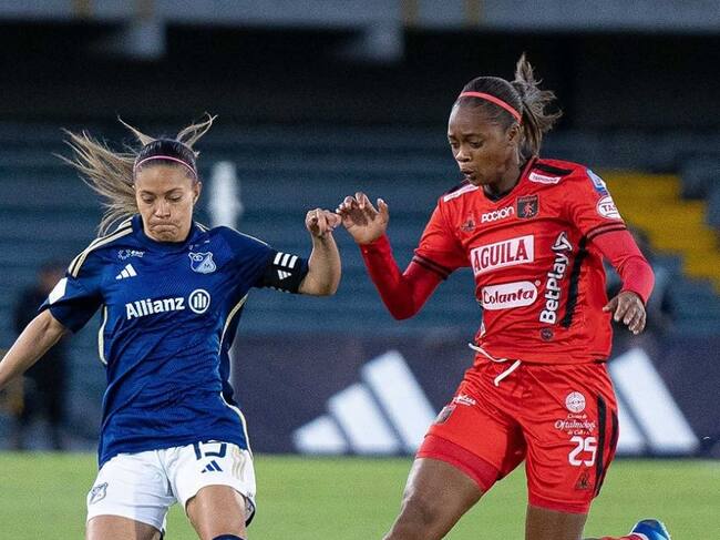 Millonarios y América podrían definir el finalsita del Grupo B de la Liga femenina / Twitter: @MillosFCOficial.