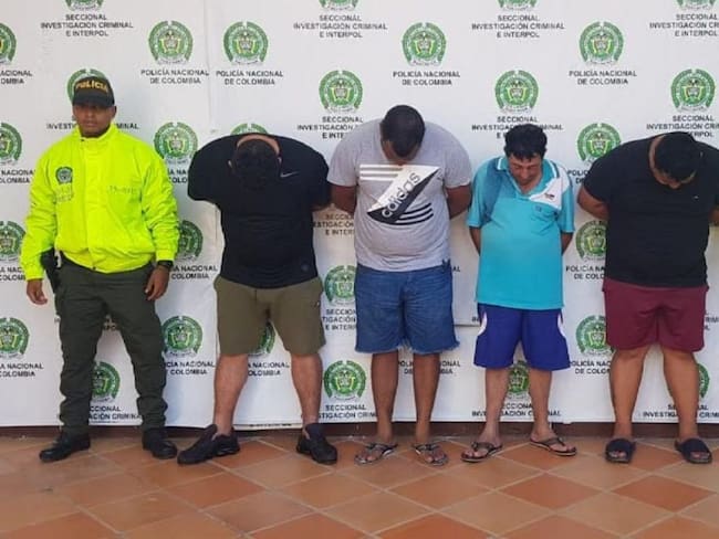 Aseguran a presuntos integrantes de una red de narcotráfico en Cartagena