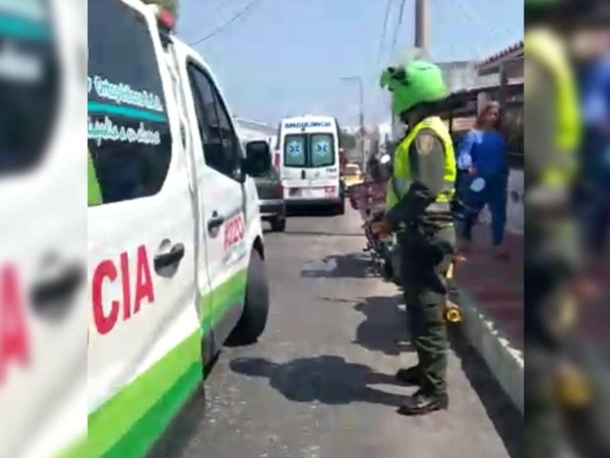 Policía retiene a paramédicos que discutían por un herido en Barranquilla