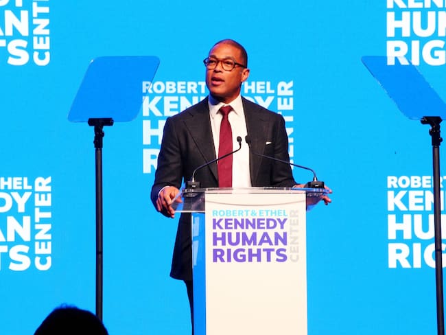 NEW YORK, NEW YORK - DECEMBER 09: Don Lemon speaks onstage during the Robert F. Kennedy Human Rights' 2025 Ripple of Hope Gala at New York Hilton on December 09, 2025 in New York City. Astrid Stawiarz/Getty Images for RFK Ripple Of Hope/AFP (Photo by Astrid Stawiarz / GETTY IMAGES NORTH AMERICA / Getty Images via AFP)