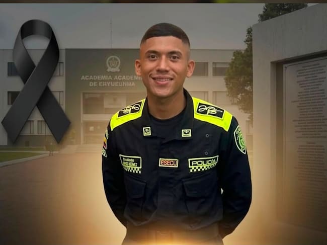 Andrés Camilo Gómez Viloria, patrullero de 23 años asesinado en El Carmen. / Foto: Cortesía.