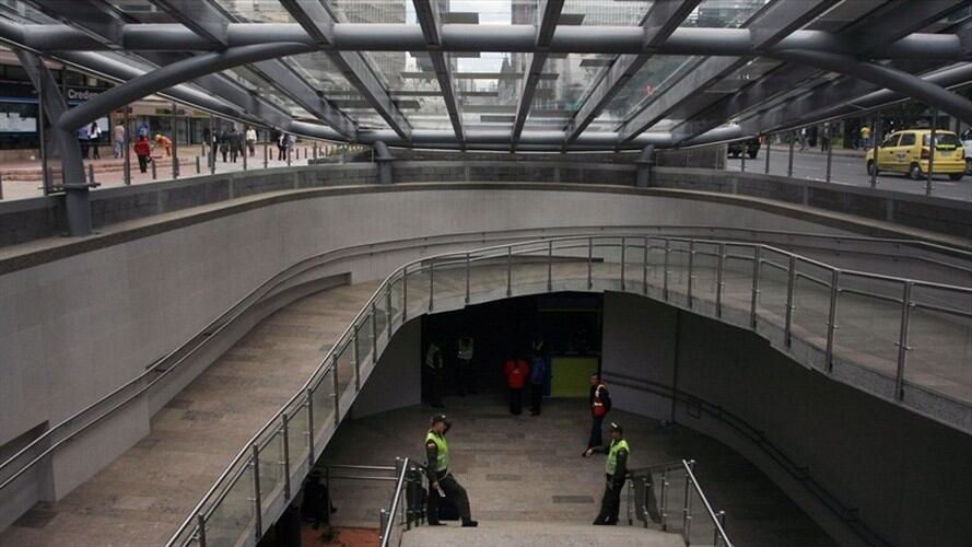 Estación de Museo Nacional, centro de Bogotá, donde ocurrieron los hechos. Foto: Colprensa