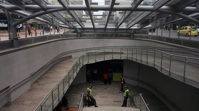 Estación de Museo Nacional, centro de Bogotá, donde ocurrieron los hechos. Foto: Colprensa