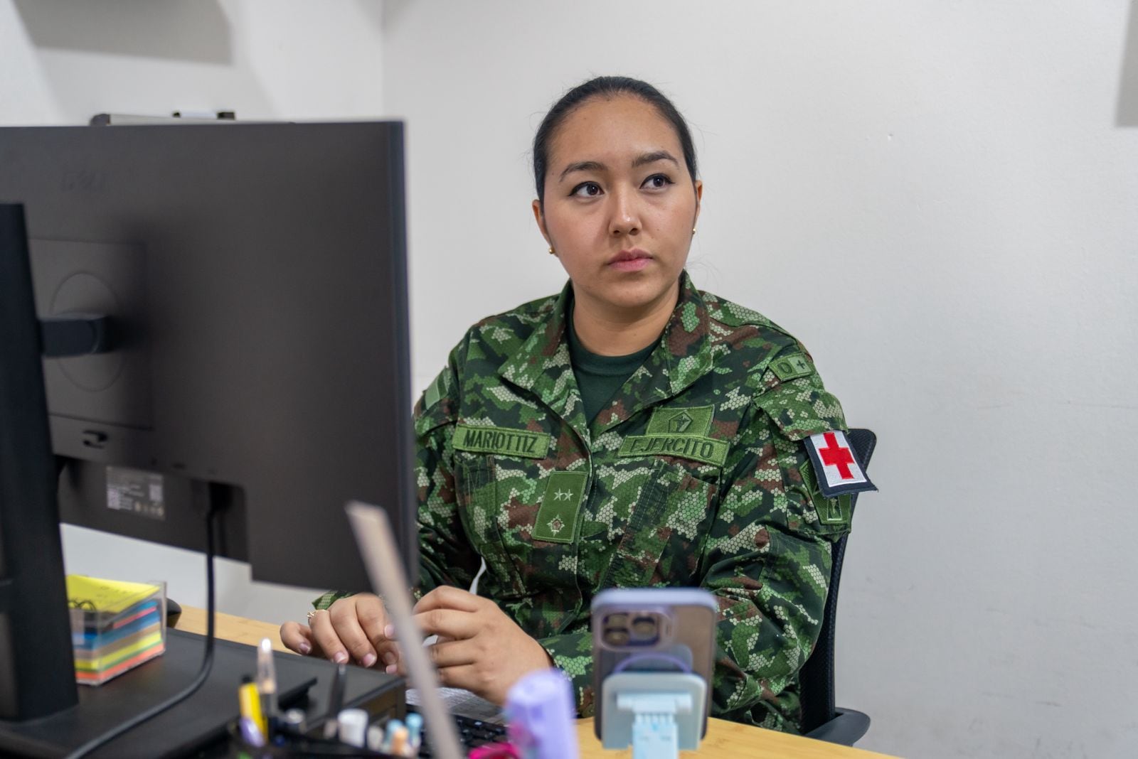 Teniente Sandy Mariottiz Acuña, médico militar del Ejército Nacional