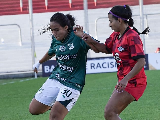 Deportivo Cali y Libertad empataron 1-1 en la Copa Libertadores femenina / Twitter: @CaliFemenino