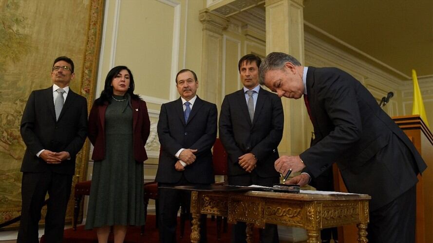 Posesión de magistrados de la JEP . Foto: Colprensa