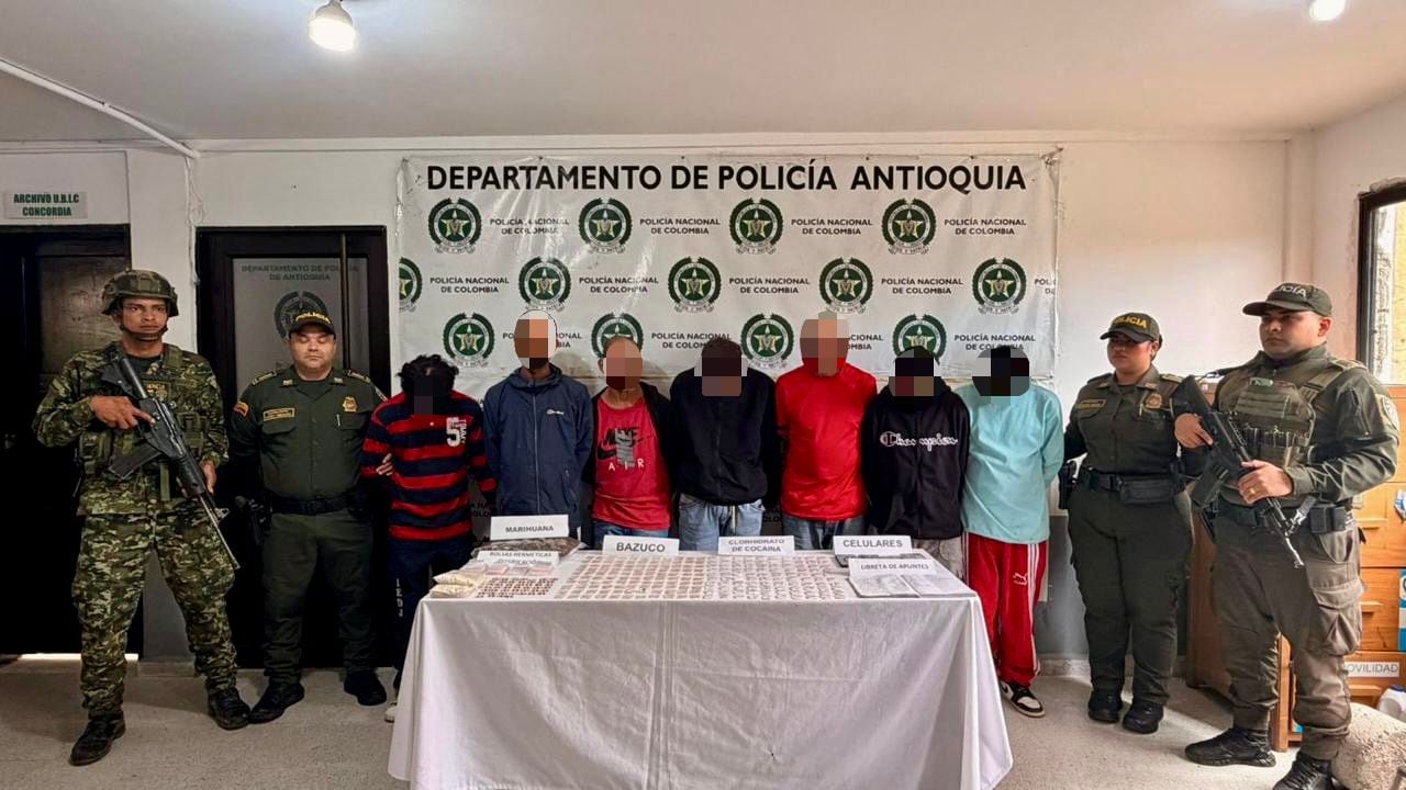 Capturados en Concordia- foto Cuarta Brigada del Ejército