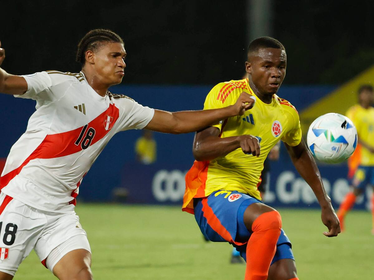 Colombia consigue victoria tardía ante Perú en el Sudamericano Sub-17
