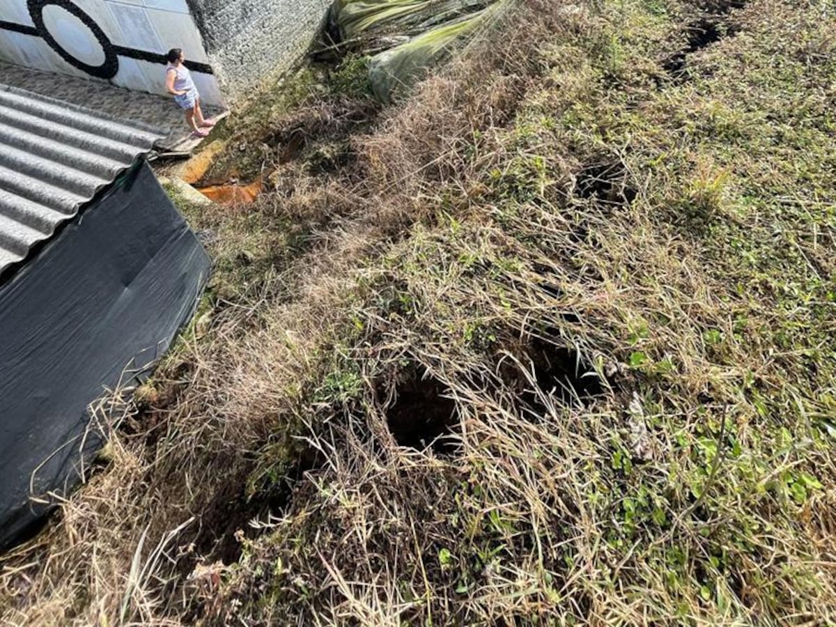 Habitantes del barrio Los Robles en Santa Rosa denuncian afectación en sus viviendas