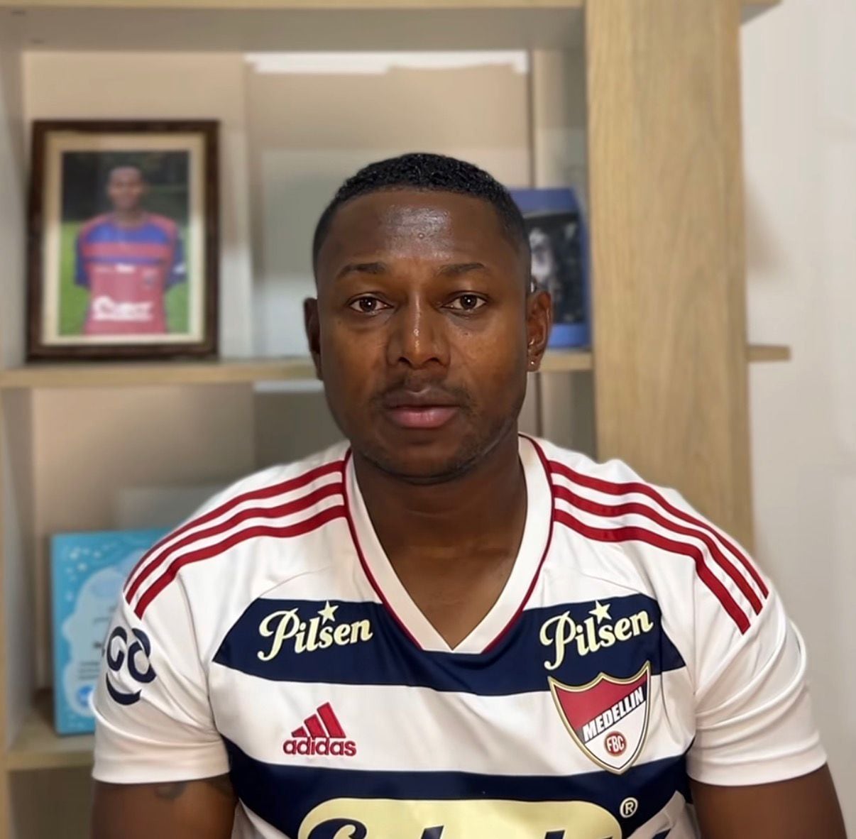 César Valoyes, delantero del Medellín / Instagram: César Valoyes.