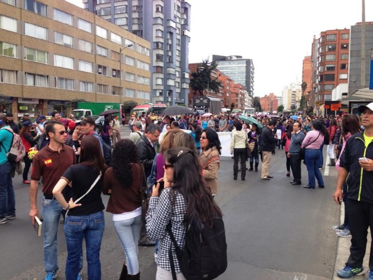 Gritaban consignas como: “El pueblo resiste, el paro sí existe”